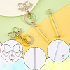 10Pcs Alloy Keychain Clasps KEYC-SC0001-80B-5