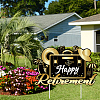 Plastic Yard Signs Display Decorations DIY-WH0248-018-5