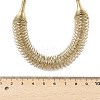 304 Stainless Steel Irregular Twisted Chain Spiral Bib Necklaces for Women NJEW-B127-01G-02-3