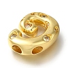 Brass with Cubic Zirconia Pendants KK-Q818-03G-G-2