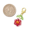 7Pcs 7 Colors Glass Pendants Decorations HJEW-MZ00249-5
