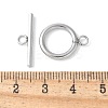 304 Stainless Steel Toggle Clasps STAS-F040-40D-P-3