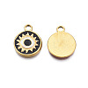 304 Stainless Steel Enamel Pendants STAS-N092-152A-1