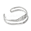 Fashionable 304 Stainless Steel Cuff Bangles for Women BJEW-B104-14P-2
