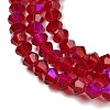 Transparent Electroplate Glass Beads Strands LS-GLAA-F029-4mm-D27-3