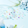 5 Bags Transparent Frosted Glass Beads GLAA-HY0001-36B-4