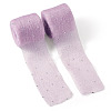 2Rolls Polyester Hot-fix Rhinestone Raw Edges Ribbon OCOR-TA0003-95C-3