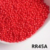 Opaque 6/0 Glass Seed Beads SEED-I013-4mm-RR45A-1
