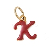 304 Stainless Steel Enamel Charms STAS-G353-01G-K-1