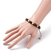 Round Stone Braided Bead Bracelets Set BJEW-JB07260-03-3