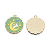 Alloy Enamel Pendants ENAM-N055-104B-3