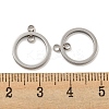 Non-Tarnish 304 Stainless Steel Connector Charms STAS-P356-11P-3