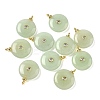 Dyed Natural White Jade Pendants G-H328-08G-A11-1