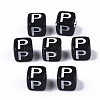 Opaque Acrylic Beads X-SACR-N002-01P-2