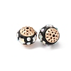 Handmade Resin Indonesia Round Beads IPDL-P005-22KCG-01-2