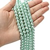 Eco-Friendly  Dyed Glass Pearl Round Bead Strands HY-A002-8mm-RB034-4