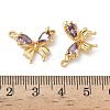 Brass Micro Pave Cubic Zirconia Pendants KK-Z136-47G-03-3