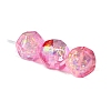 30Pcs Gradient Color & UV Plating Rainbow Iridescent Opaque Resin Beads PW-WG6C260-07-1