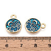 Alloy Enamel Charms FIND-N011-16KCG-3
