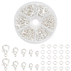 110Pcs 5 Styles Zinc Alloy Lobster Claw Clasps FIND-ME0001-79S-1