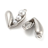 Alloy with ABS Plastic Imitation Pearl Pendants FIND-G062-07P-2