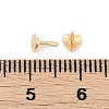 Heart Brass Head Pins KK-U051-02G-01-4