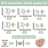 304 Stainless Steel Stud Earring Findings EJEW-SP0001-17G-2