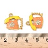 304 Stainless Steel Enamel Pendants STAS-I346-11G-02-3