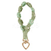 Cotton Braided Flower Pendant Decorations AJEW-TAC0030-032G-02-1
