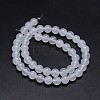 Grade A Natural White Agate Round Beads Strands G-F256-01-4mm-A-2