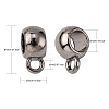 Tibetan Style Alloy Tube Bails LS-TIBEP-LFH251Y-B-FF-4