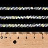 Electroplate Glass Beads Strands X-EGLA-D030-13-4
