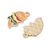 2Pcs Alloy Enamel Pendants LS-ENAM-I077-03KCG-01-2