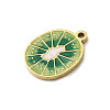 304 Stainless Steel Enamel Pendants STAS-I335-02G-03-2