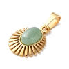 Natural Green Aventurine Pendants STAS-C120-15G-08-2