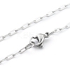 Non-Tarnish 304 Stainless Steel Paperclip Chain NJEW-H205-03P-1
