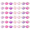 44Pcs 7 Styles UV Plating Resin European Beads RESI-FS0002-03-3