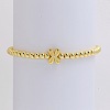 Brass Beaded Stretch Bracelets for Women FS-WG560D0-24-1