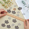 16Pcs 2 Styles Crown Glass/Resin Hotfix Rhinestone PATC-FG0002-38-3