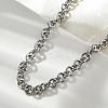 Non-Tarnish 304 Stainless Steel Rolo Chains Necklaces LS-NJEW-F297-02P-3