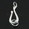 925 Sterling Silver S Shape Clasps STER-A009-17-1