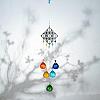 Crystals Chandelier Suncatchers Prisms Chakra Hanging Pendant AJEW-Q142-05-1