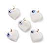 Handmade Evil Eye Lampwork Pendants LAMP-M015-03E-2