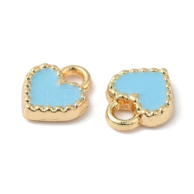 Eco-friendly Alloy Enamel Charms PALLOY-M212-03G-1
