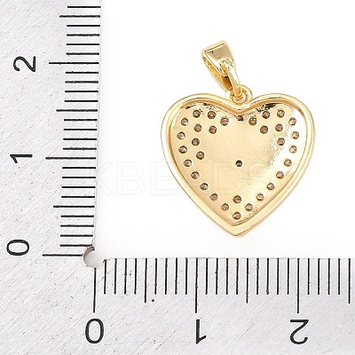 Brass Micro Pave Cubic Zirconia Pendants KK-H249-03G-1
