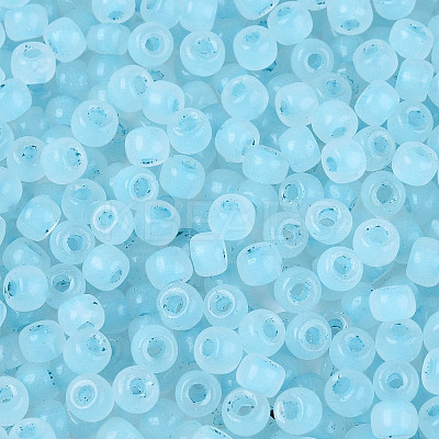 6/0 Transparent Inside Colours Glass Seed Beads SEED-N008-08H-1