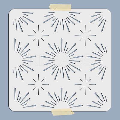 PET Hollow Out Drawing Painting Stencils DIY-WH0402-029-1