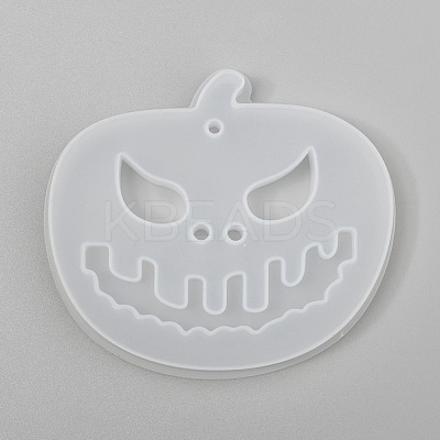 Halloween DIY Jack-O-Lantern Pendant Silicone Molds X-DIY-P006-53-1