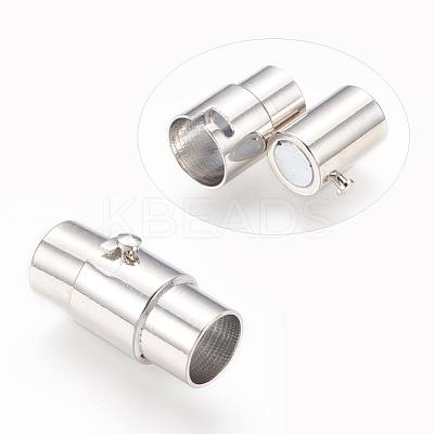 Brass Locking Tube Magnetic Clasps MC076-1
