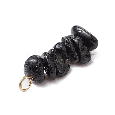 10Pcs 5 Colors 12 Constellation Natural Golden Sheen Obsidian & Lapis Lazuli & Gold Rutilated Quartz & Amethyst & Strawberry Quartz Pendants PALLOY-JF02839-03-1